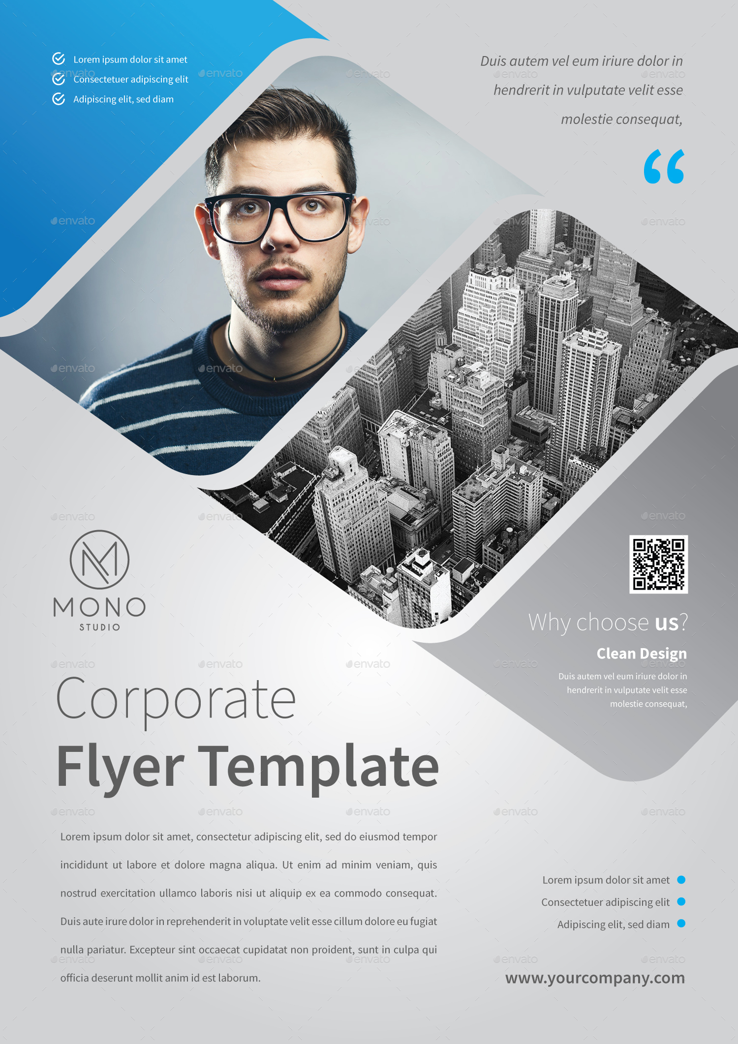 Corporate Flyer Template by MONOGRPH | GraphicRiver