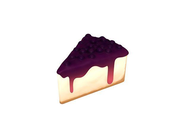 Blueberry Cheesecake - 3Docean 23974574