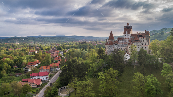 Medieval Bran Castle Brasov Transylvania Romania Stock Photo By Porojnicu