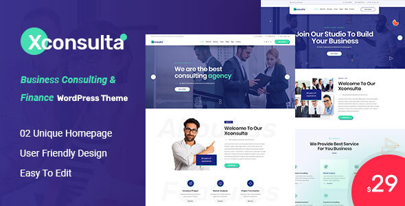 Xconsulta – Business & Startup Landing Page WordPress Theme