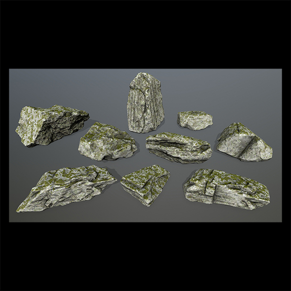 rocks set - 3Docean 23981774