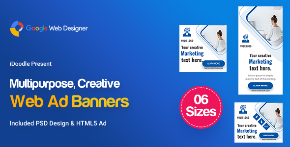 C75 - Multipurpose, Business, Startup Banners GWD & PSD
