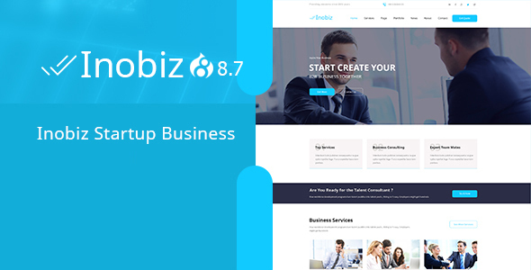 Inobiz - Startup Business and Agency Drupal 8.9 Theme