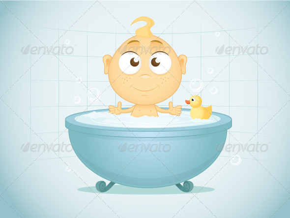 Bath Time - People Characters