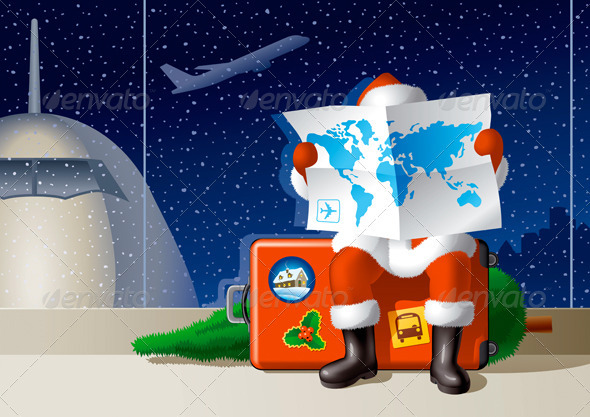 Santa's Christmas Travel - Christmas Seasons/Holidays