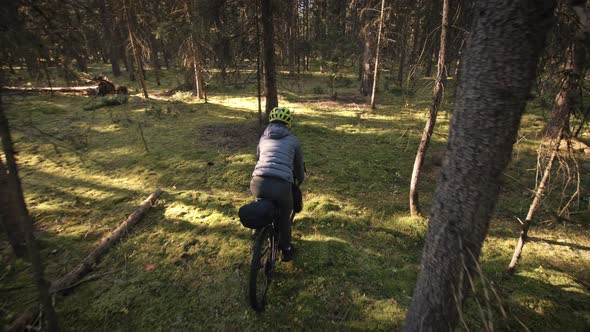 The Woman Travel on Mixed Terrain Cycle Touring with Bike Bikepacking alt