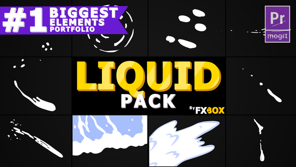 Liquid Shape Elements | Premiere Pro MOGRT