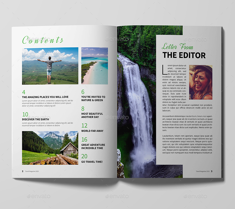 Travel Magazine, Print Templates | GraphicRiver