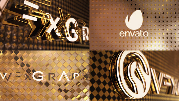 BlackWhite Gold Logo - VideoHive 24000531