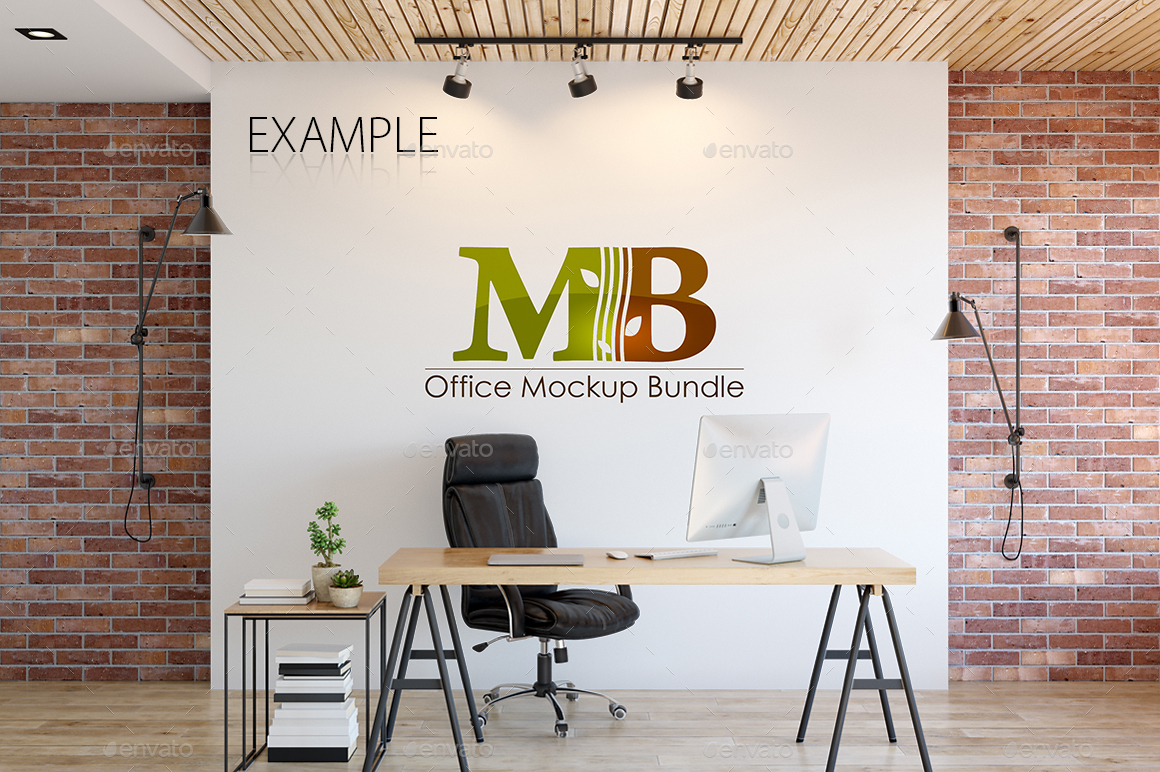 Download Office Wall Mockup Pack By Feverik Graphicriver