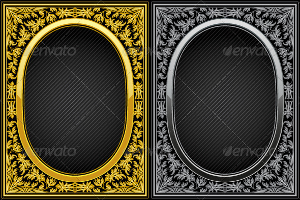 Vintage floral frames - Borders Decorative