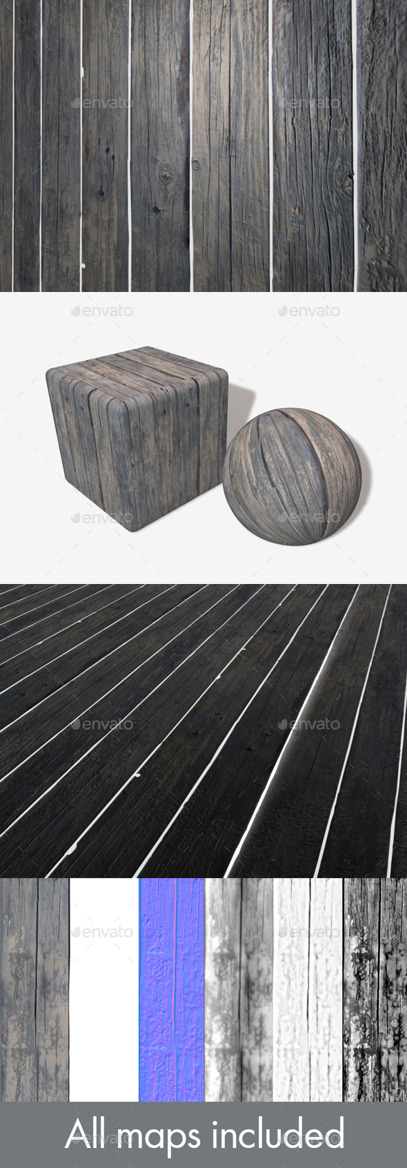 Old Wooden Planks - 3Docean 24003579