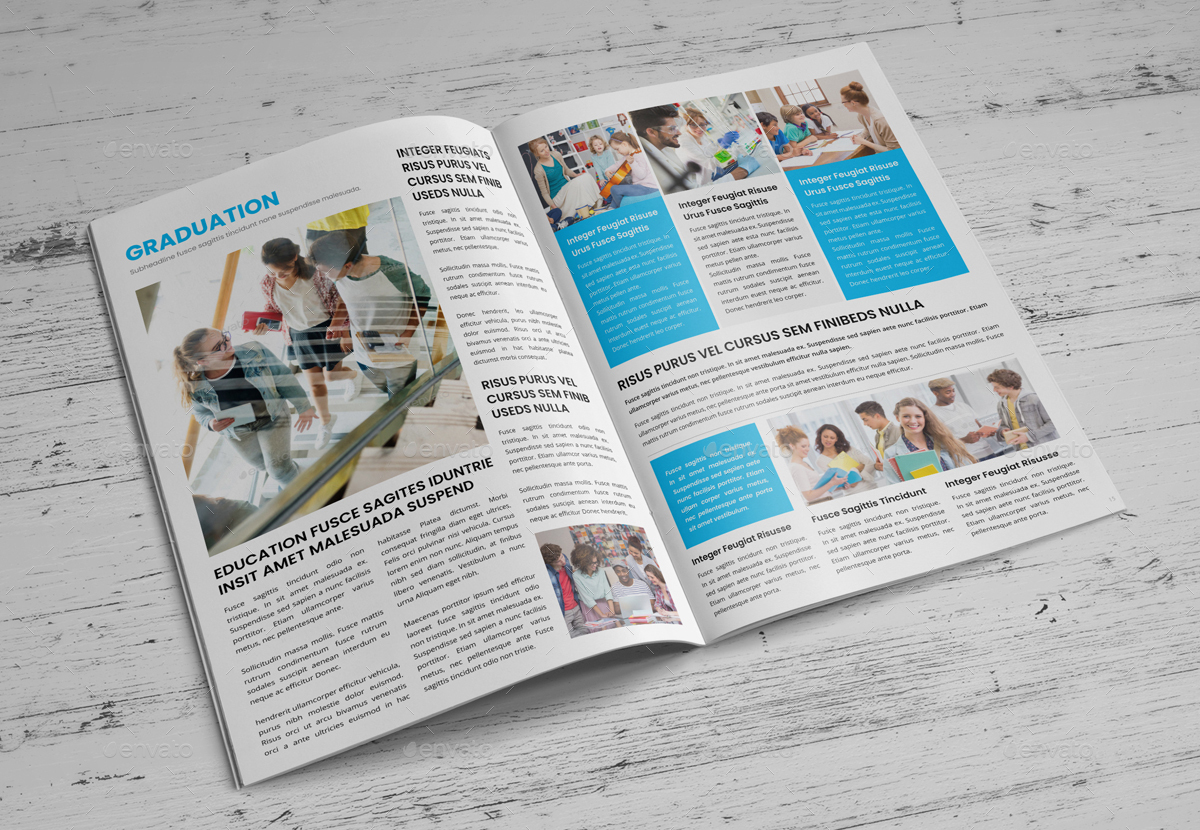 Education Newsletter Template, Print Templates 