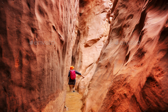 Slot canyon - Stock Photo - Images