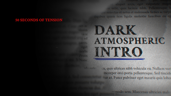 Taku / Dark Atmospheric Intro Titles template preview