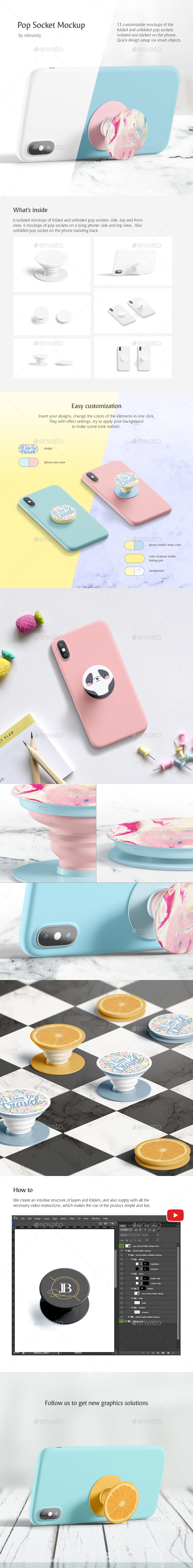 Download Pop Socket Mockup By Rebrandy Graphicriver