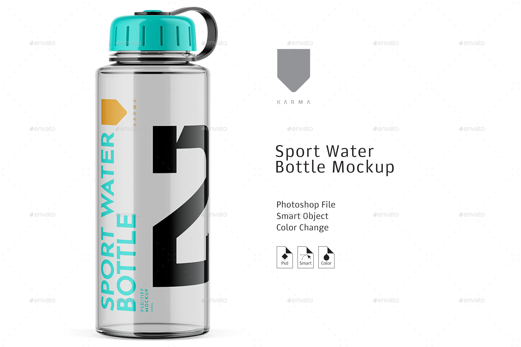 Download Sport Water Bottle Mockup by KarmaStore | GraphicRiver