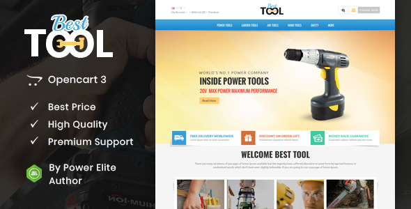 Tools - Opencart Responsive Theme By TemplateMela | ThemeForest