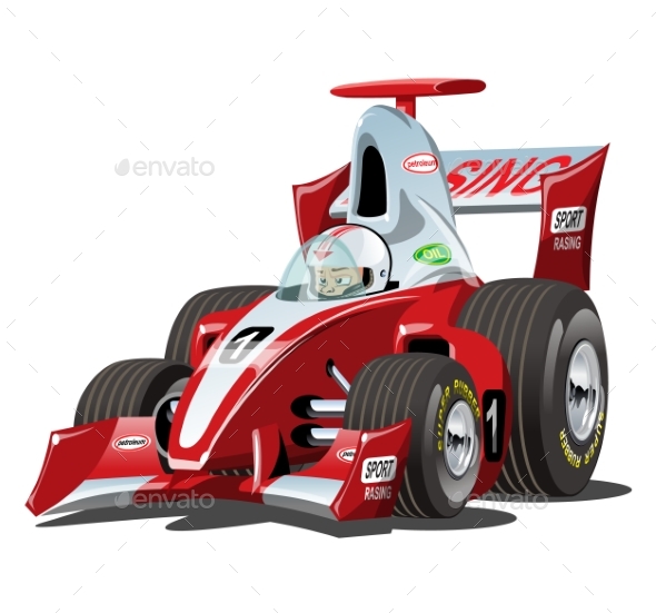 race car cartoon