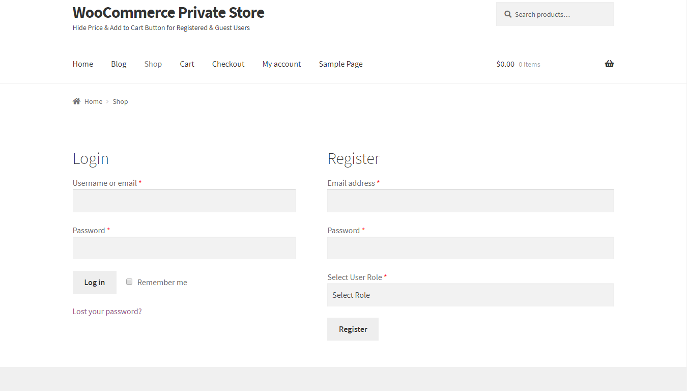 WooCommerce Private Store - Shop For Registered Users Plugin by Progos