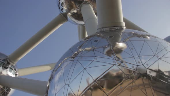 Atomium Monument in Brussels close-up alt