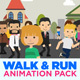 Character Animation Walk &amp; Run Cycle - VideoHive Item for Sale