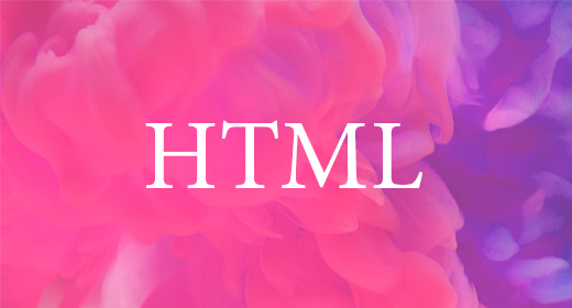 HTML template