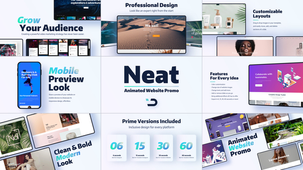Neat Animated Website - VideoHive 23834299