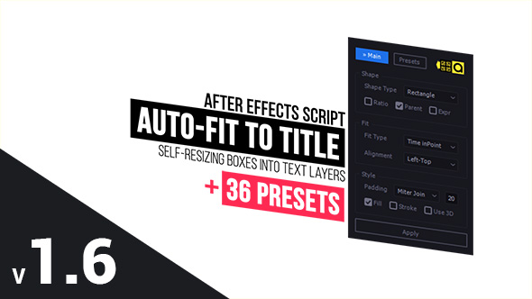 Auto-Fit to Title | Self-Resizing Boxes into Text Layers