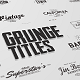 Just Type | Grunge Titles - VideoHive Item for Sale