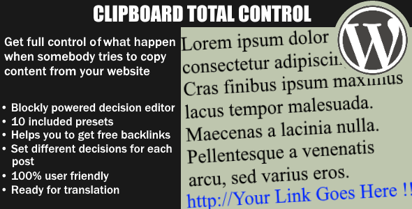 Clipboard Total Control - CodeCanyon 20184543