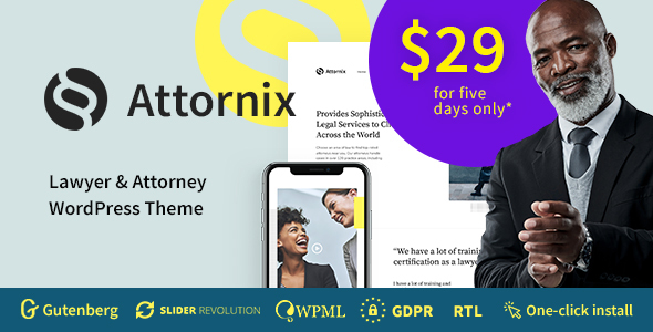 Attornix - Attorney and Lawyer Theme