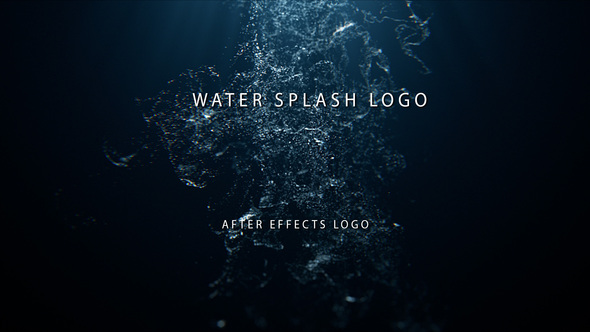 Water Splash Logo - VideoHive 24036379