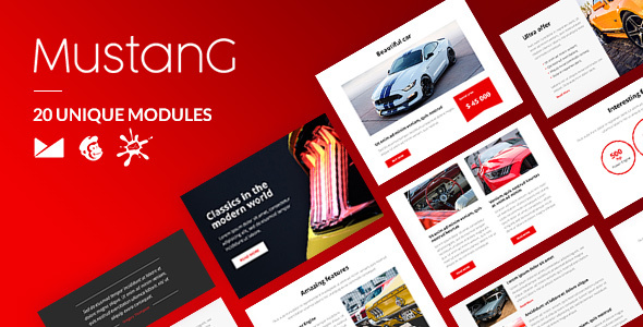 Mustang Email-Template + - ThemeForest 24038598