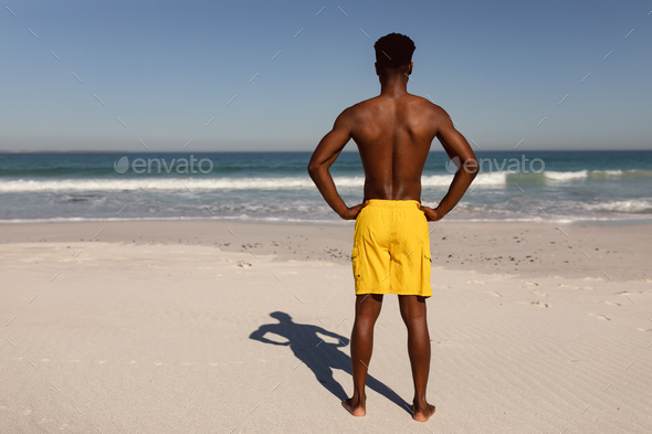 african man standing