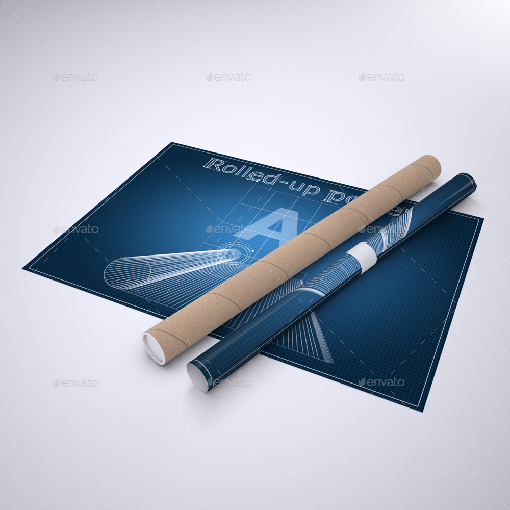 RolledUp Poster MockUp by Sanchi477 GraphicRiver