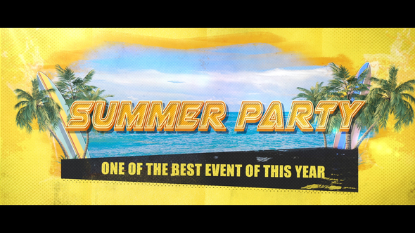 SummerBeach Tropical Party - VideoHive 24045727