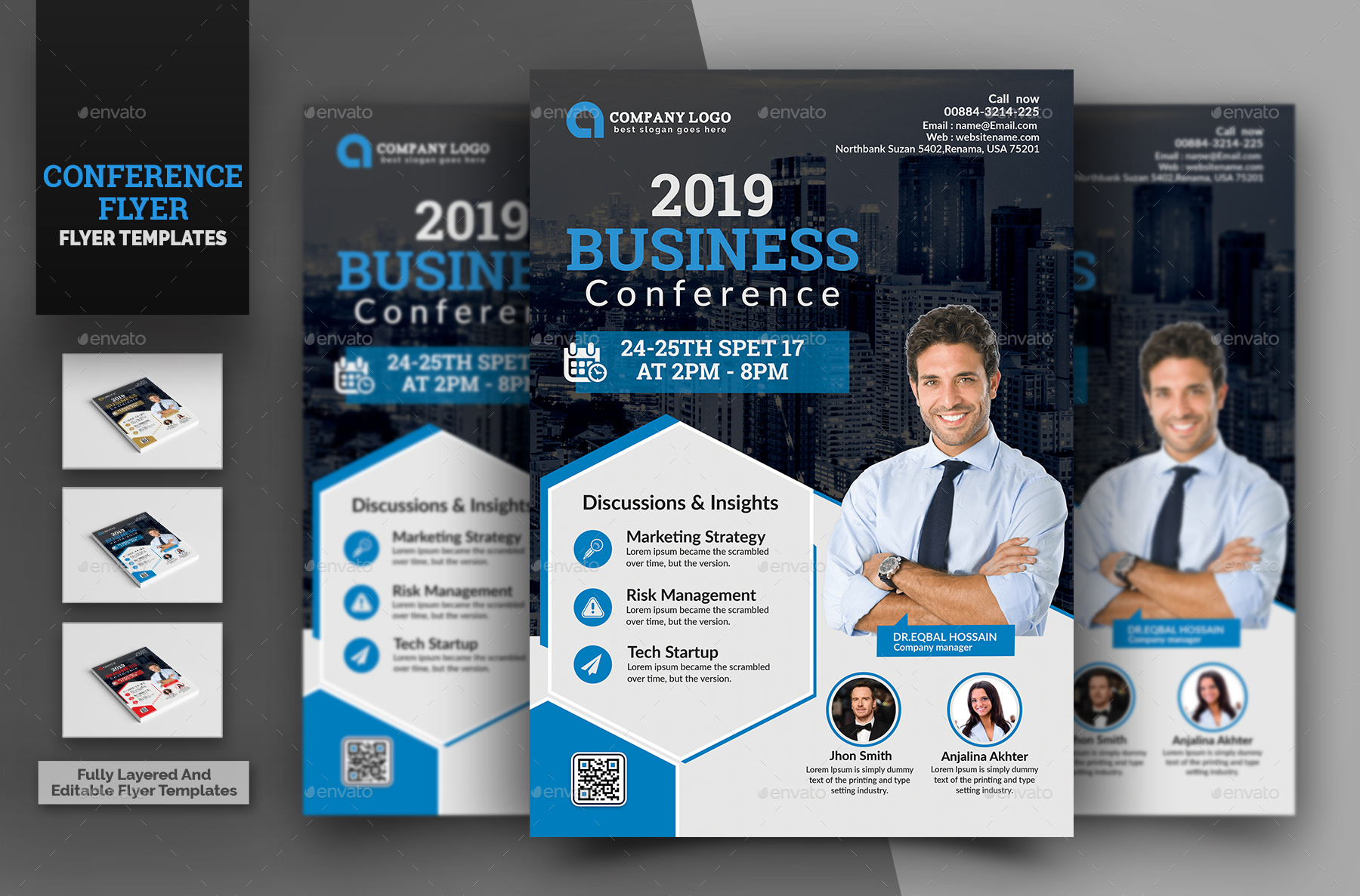 Conference Flyer Template, Print Templates | GraphicRiver