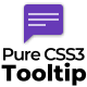 Modern Pure CSS3 Tooltips Pack