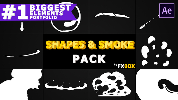 2D Shapes And Smoke | After Effects