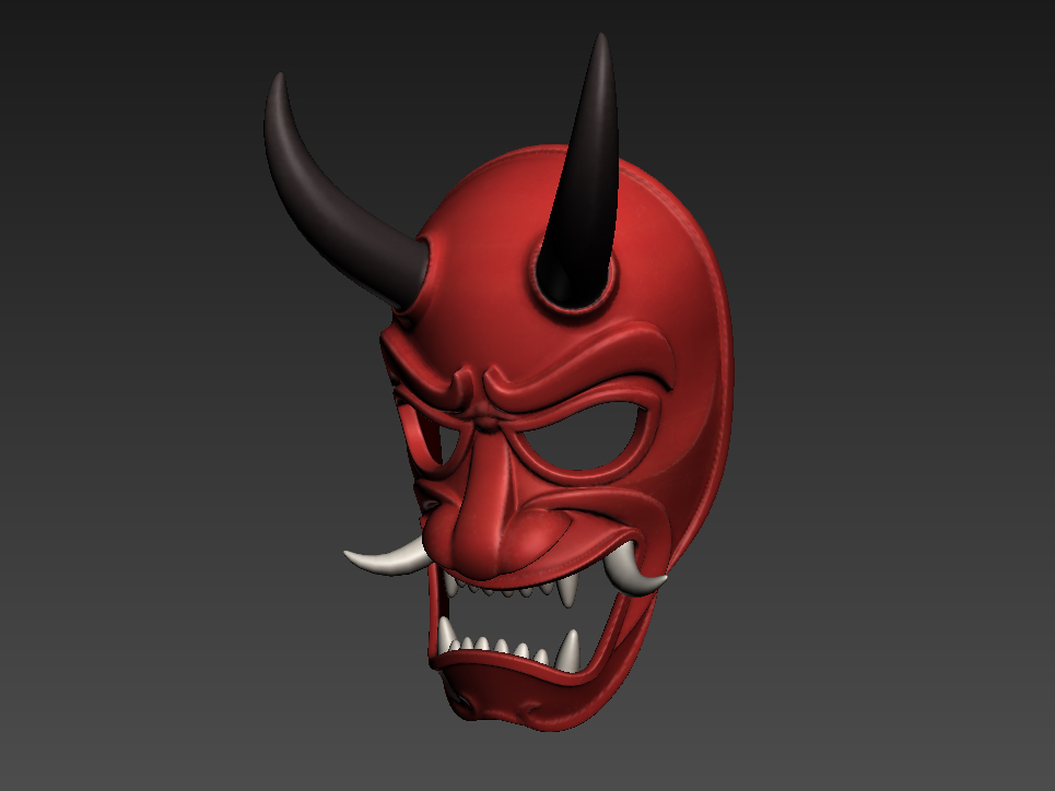 Japanese Demon Mask by BariaCG | 3DOcean