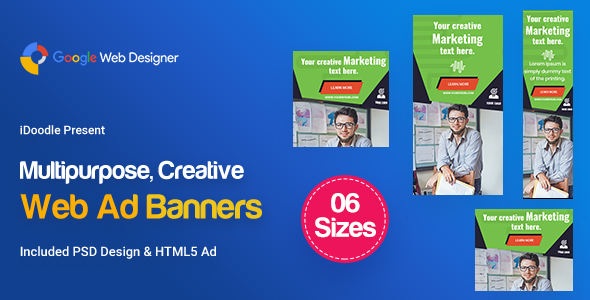 C91 - Multipurpose, Business Banners HTML5 (GWD & PSD)