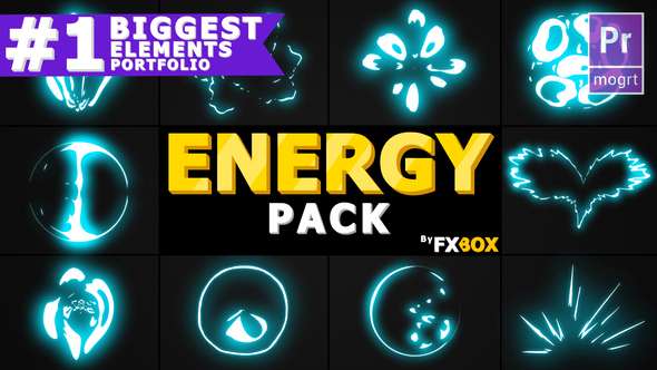 Energy Explosion Elements | Premiere Pro MOGRT