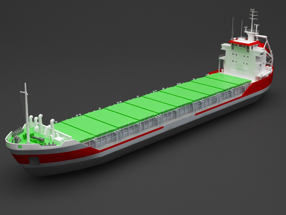 cargo ship - 3Docean 24063227