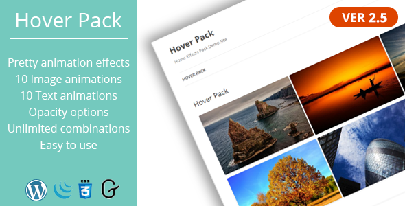 Hover Effects Pack - WordPress Plugin by borisolhor | CodeCanyon