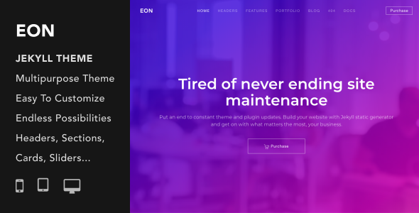 Eon | Multi-Purpose Responsive Jekyll Theme