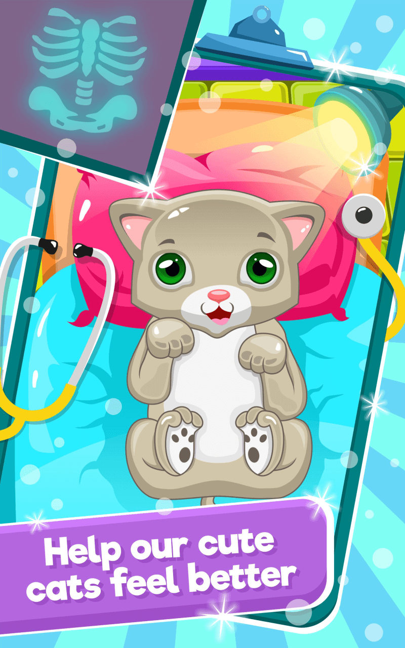 Little Cat DoctorPet Vet Game Unity Project with Admob Free Download