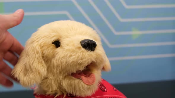 Yellow Robot Dog is a Children's Toy alt