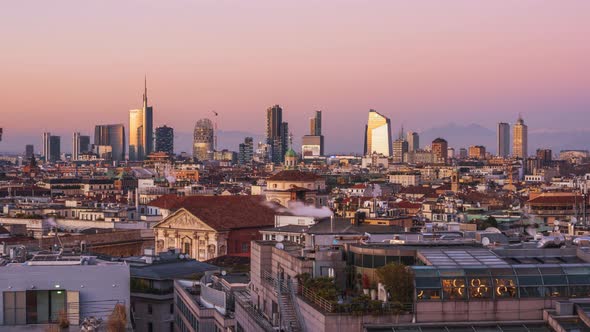 Milan, Italy City Skyline alt
