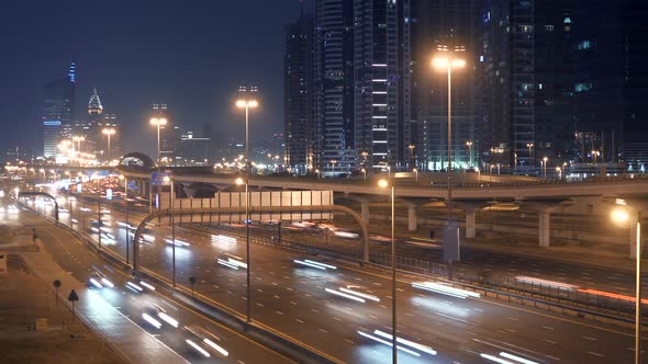 Metropolitan City Area at Night Lights alt